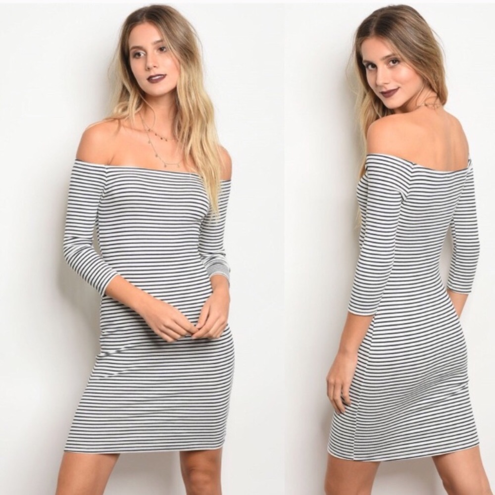 🖤 Off the Shoulder bodycon dress